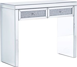 Shumee Konsola 2 szuflady lustrzana srebrna TILLY 3