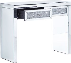 Shumee Konsola 2 szuflady lustrzana srebrna TILLY 4