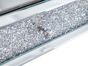 Shumee Konsola 2 szuflady lustrzana srebrna TILLY 8