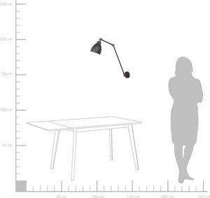 Kinkiet Beliani Lampa ścienna czarno-miedziana MISSISSIPPI L 3