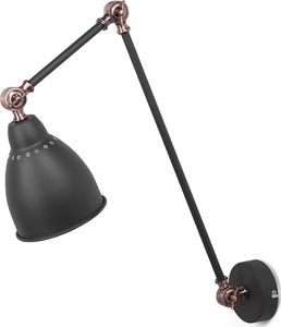 Kinkiet Beliani Lampa ścienna czarno-miedziana MISSISSIPPI L 4