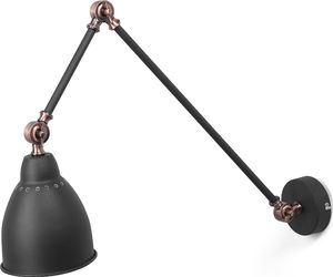 Kinkiet Beliani Lampa ścienna czarno-miedziana MISSISSIPPI L 5