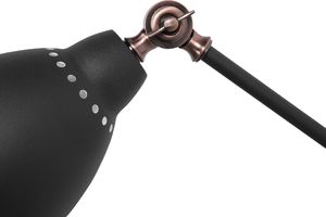 Kinkiet Beliani Lampa ścienna czarno-miedziana MISSISSIPPI L 7