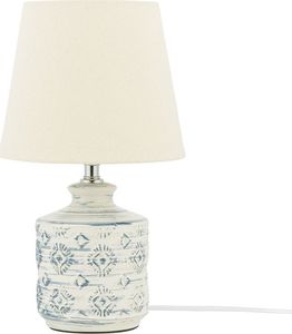 Lampa stołowa Shumee Lampka nocna ceramiczna beżowa ROSANNA 1