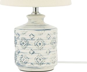Lampa stołowa Shumee Lampka nocna ceramiczna beżowa ROSANNA 7