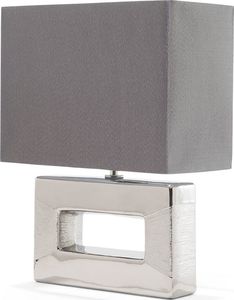 Lampa stołowa Shumee Lampka nocna porcelanowa srebrna ONYX 1