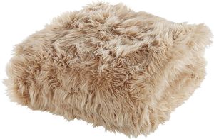 Shumee Narzuta na łóżko 200 x 220 cm jasnobrązowa DELICE 2