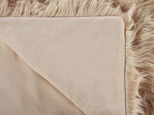 Shumee Narzuta na łóżko 200 x 220 cm jasnobrązowa DELICE 3