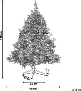 Shumee Choinka sztuczna Tomichi na stojaku Biała 4