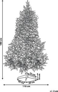 Shumee Choinka sztuczna Tomichi na stojaku Biała 4