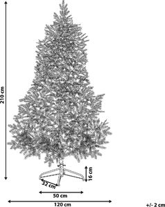 Shumee Choinka sztuczna Tatlow na stojaku Biała 6