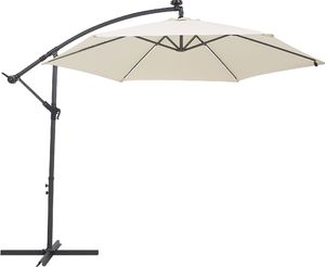 Beliani Parasol ogrodowy LED 285 cm beżowy CORVAL 5