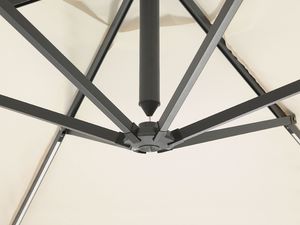 Beliani Parasol ogrodowy LED 285 cm beżowy CORVAL 6