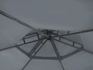 Shumee Pawilon ogrodowy 350 cm ciemnoszary PORTEL 3