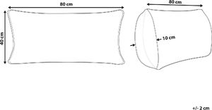 Shumee Poduszka bawełniana 40 x 80 cm SHISPARE 4