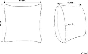 Shumee Poduszka bawełniana 80 x 80 cm KHARTAPHU 6