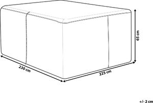 Shumee Pokrowiec ogrodowy 230x225x65 cm Grande, XXL 7