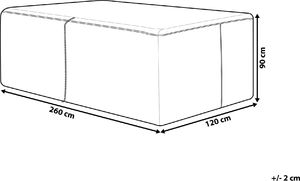 Shumee Pokrowiec ogrodowy 260 x 120 x 90 cm VERNIO, ITALY, VIAREGGIO 7