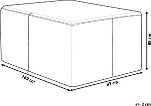 Shumee Pokrowiec przeciwdeszczowy 169x88x83 cm Modena 7