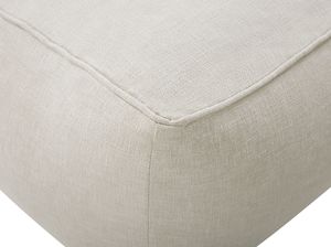 Shumee Puf 50 x 50 x 30 cm beżowy MUKKI 2