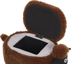 Beliani Pufa zwierzak ze schowkiem brązowa SHEEP 7