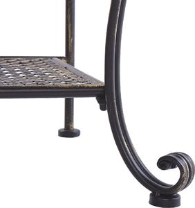 Szafa ogrodowa Shumee Regał ogrodowy metalowy 4 półki czarny PAVONA 7