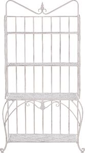 Szafa ogrodowa Shumee Regał ogrodowy metalowy 4 półki jasnobeżowy PAVONA 3