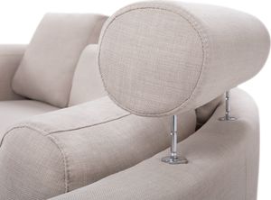 Shumee Sofa półokrągła modułowa beżowa ROTUNDE 3
