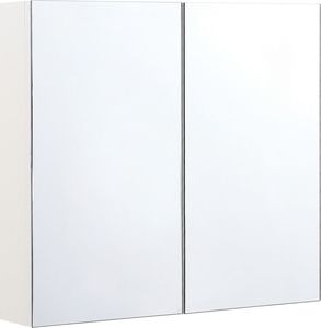 Shumee Szafka łazienkowa wisząca z lustrem 80 x 70 cm NAVARRA 1