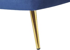 Shumee Szezlong welurowy lewostronny ciemnoniebieski ALLIER 6