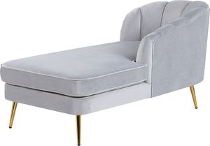 Shumee Szezlong welurowy lewostronny szary ALLIER 3