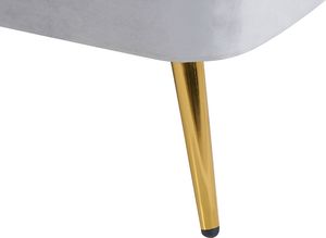 Shumee Szezlong welurowy lewostronny szary ALLIER 5