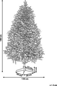 Shumee Choinka sztuczna Jacinto na stojaku Zielona 5