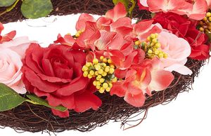 Shumee Wianek na drzwi 50 cm czerwono-różowy AGULO 3