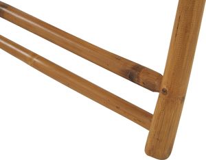 Shumee Zestaw 2 leżaków ogrodowych bambusowy jasne drewno z białym ATRANI 5