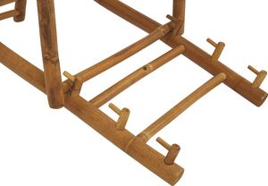 Shumee Zestaw 2 leżaków ogrodowych bambusowy jasne drewno z białym ATRANI 6