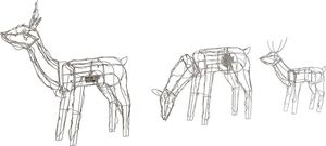 Dekoracja świąteczna Shumee renifer 2