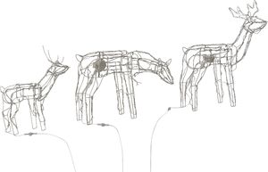 Dekoracja świąteczna Shumee renifer 4