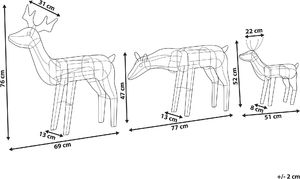 Dekoracja świąteczna Shumee renifer 9