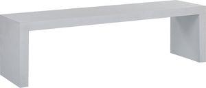 Beliani Ławka ogrodowa 150 cm betonowa biała TARANTO 2