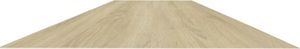 vidaXL Półki ścienne, 4 szt., dębowo-białe, 120 x 23,5 x 3,8 cm, MDF 5