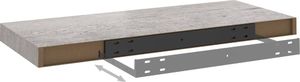 vidaXL Półki ścienne, 4 szt., szarość betonu, 60 x 23,5 x 3,8 cm, MDF 8