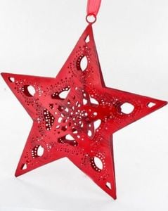 Hanipol Ozdoba choinkowa - czerwona gwiazda 1