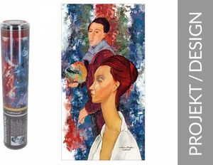 Carmani Ręcznik (duży) - A. Modigliani, Lunia Czechowska i autoportret (CARMANI) 1