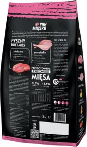 Pan Mięsko Karma sucha dla psa Cielęcina z przepiórką (szczeniak) chrupki XS 3kg 2