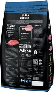 Pan Mięsko Cielęcina z przepiórką dla szczeniąt chrupki  L 9kg 2