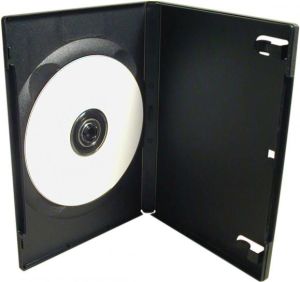 Box na 1 szt. DVD, czarny, 14mm 1