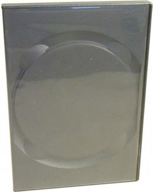 Box na 1 szt. DVD, czarny, 14mm 2
