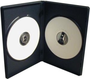 Box na 2 szt. DVD, czarny, 14mm 1