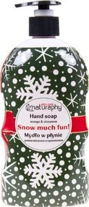BluxCosmetics Świąteczne mydło do rąk w płynie pomarańczowe z cynamonem 650 ml 1